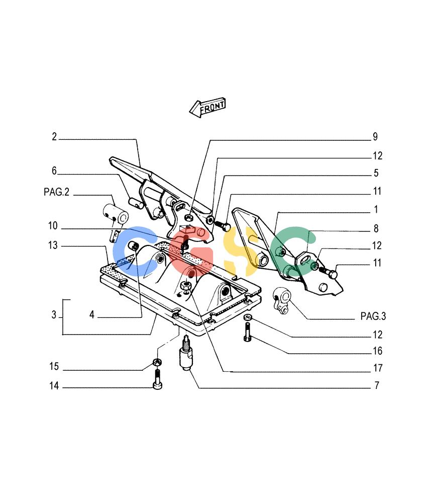 纽荷兰零件查询(FL175) - CRAWLER LOADER (N.A. VERSION) (6/92-) (2.304[01]) - BRAKE CONTROLS New Holland Constructuion