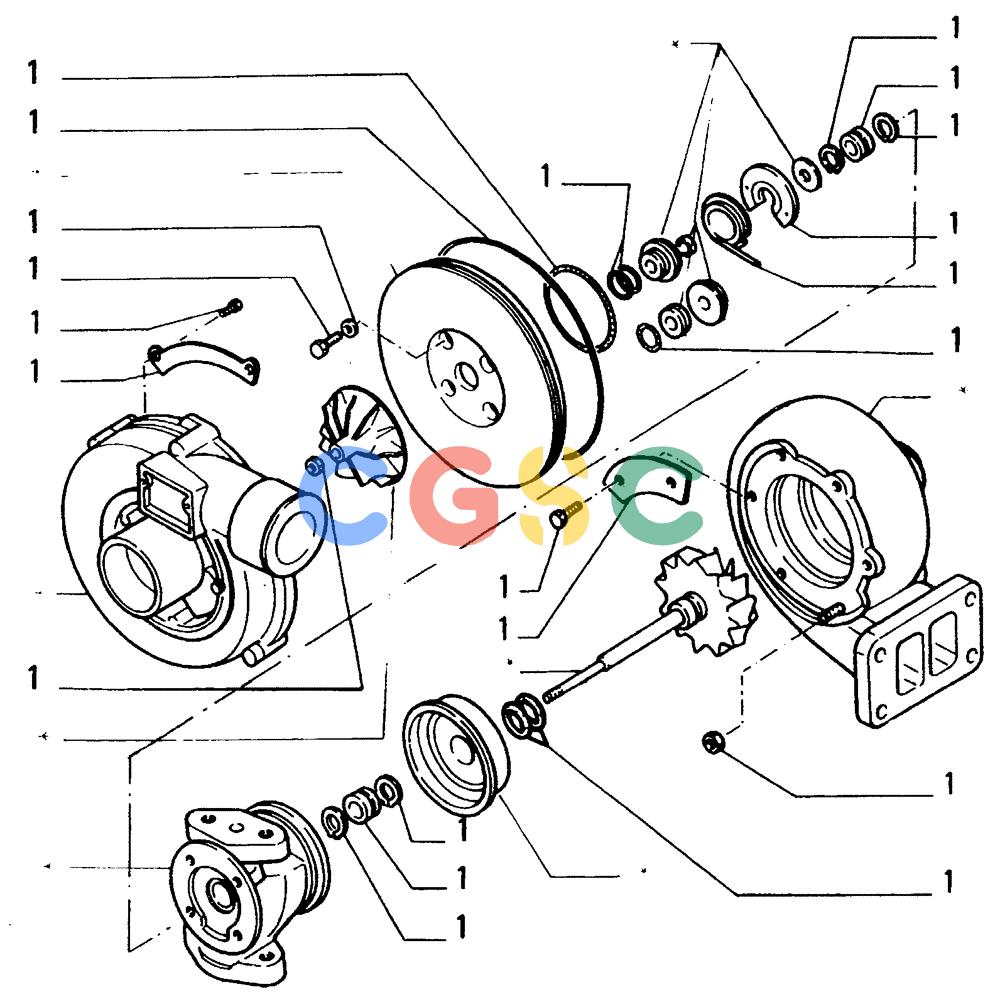 纽荷兰零件查询(FD14E) - CRAWLER DOZER (0.0240[002]) - TURBOCHARGER-COMPONENTS New Holland Constructuion