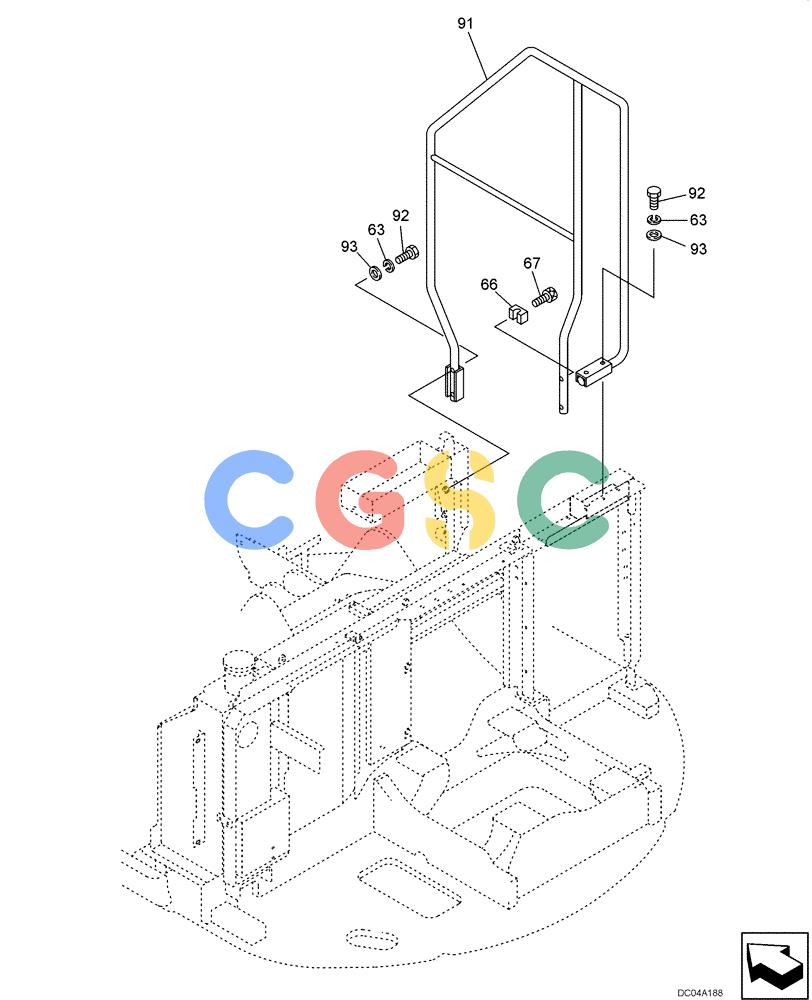 纽荷兰零件查询(EH130) - CRAWLER EXCAVATOR (3/04-) (09 -10[00]) - COVER - SUPPORTS New Holland Constructuion