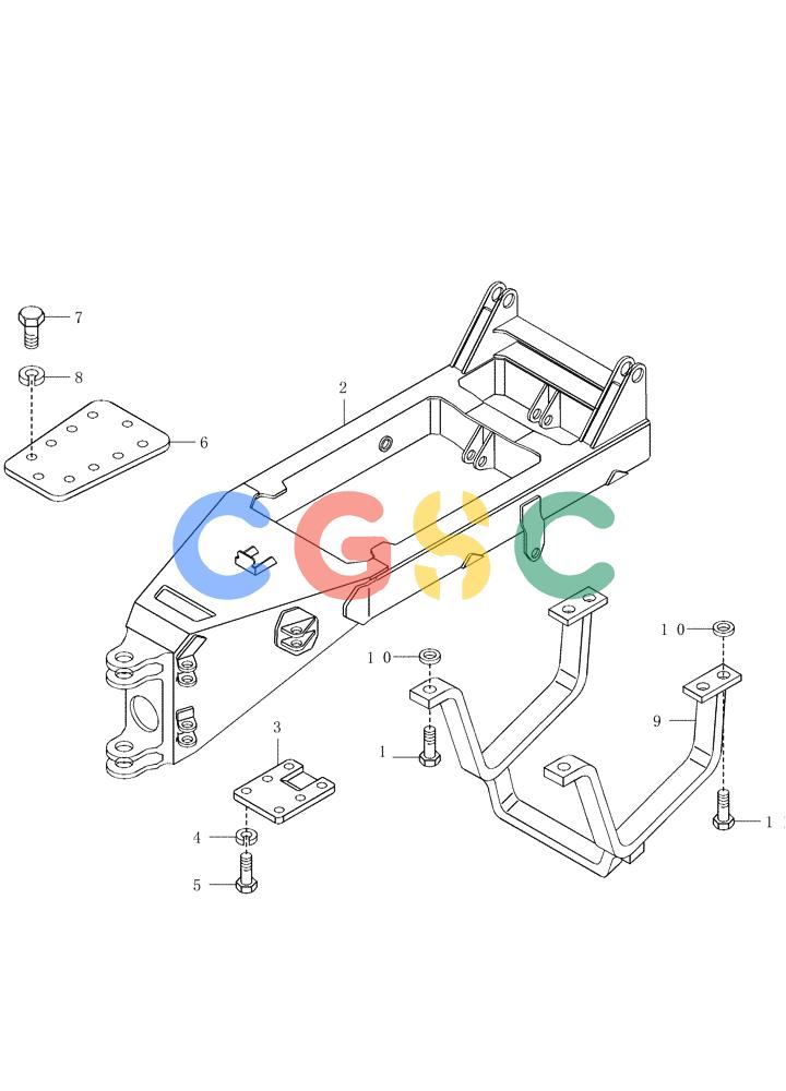 纽荷兰零件查询(AD250 (3.5 VERSION)) - ARTICULATED DUMP TRUCK (7/01-) (3.458[01]) - REAR MAIN FRAME New Holland Constructuion