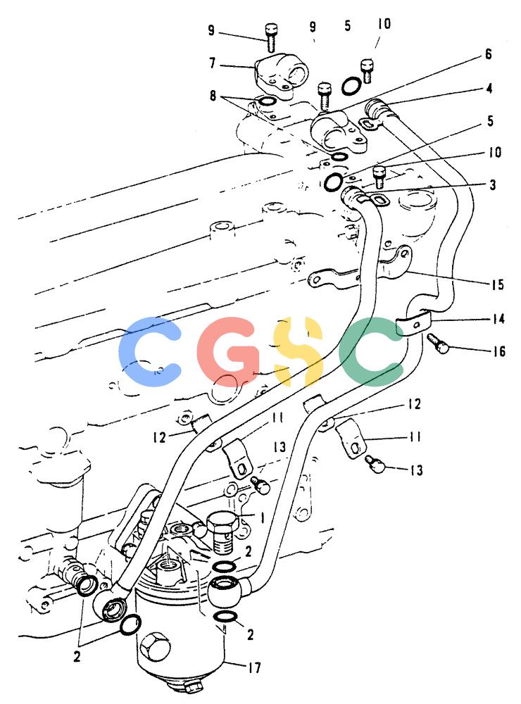 神钢零件查询(65R5P) - MITSUBISHI DIESEL ENGINE - LK300A WHEEL LOADER (1/06-12/06) (05-003) - OIL PIPING P/N VA3173615601 Kobelco