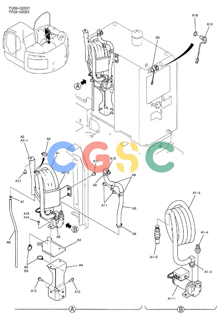 纽荷兰零件查询(E235BSRNLC) - CRAWLER EXCAVATOR ASN YU05-02001 (01-011) - PUMP ASSY, FUEL New Holland Constructuion