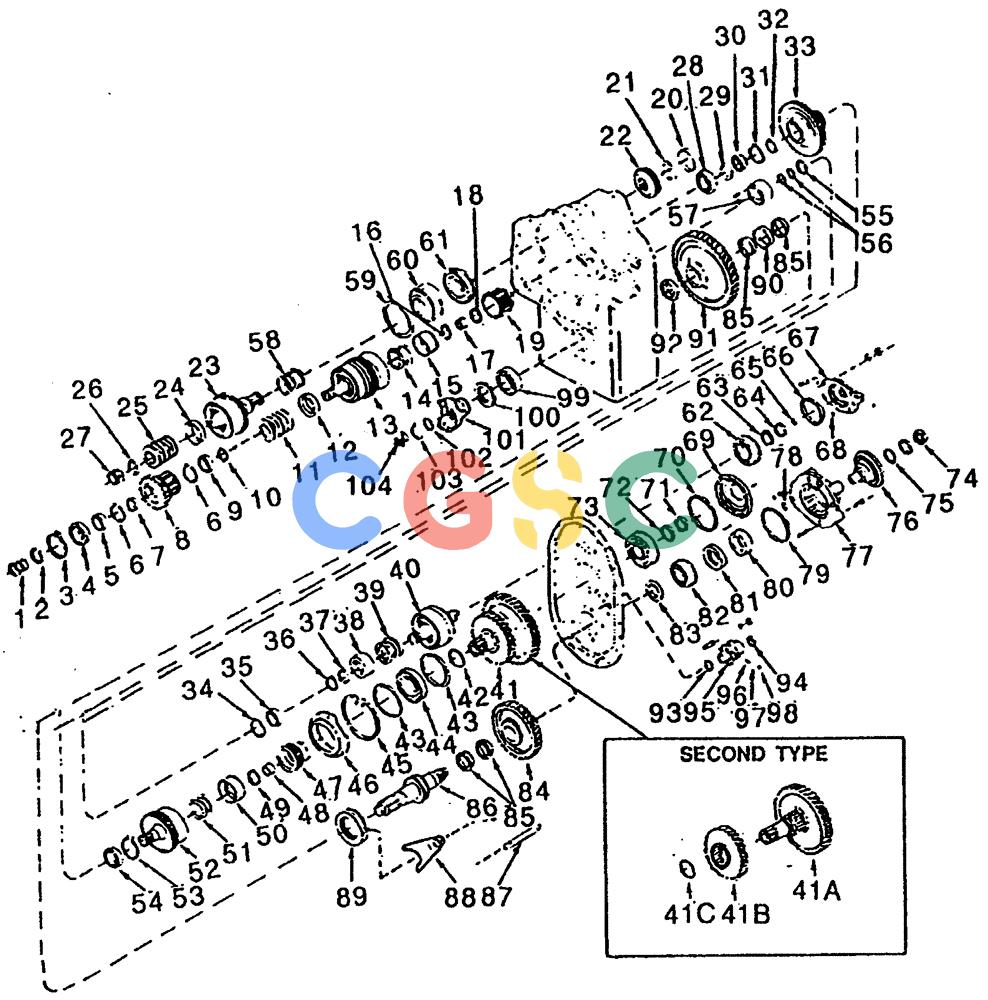 纽荷兰零件查询(65B) - MOTORGRADERS (B2.04[001]) - TRANSMISSION SHAFTS & GEARS New Holland Constructuion