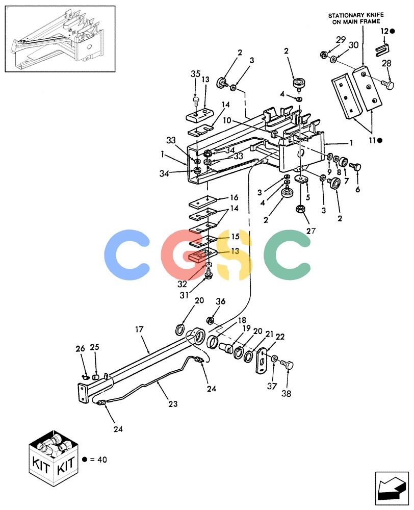 凯斯零件查询(SB521) - SMALL SQUARE BALER (8/08-12/15) (62.150.02) - PLUNGER Case Agriculture