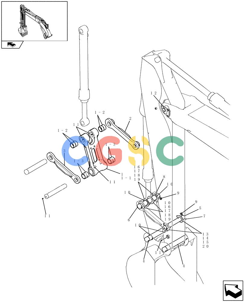 纽荷兰零件查询(E235BSR) - CRAWLER EXCAVATOR (5/07-) (2.008[05]) - DIPPER STICK (2,94M) - NIBBLER & BREAKER New Holland Constructuion