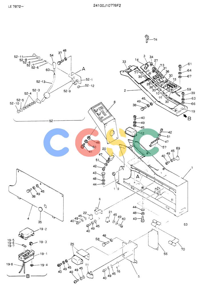 神钢零件查询(K903) - MARK II EXCAVATOR ASN LE7872 (1/88-12/03) (05-011) - PANEL ASSY, INST-FOR NORTH AMERICA Kobelco