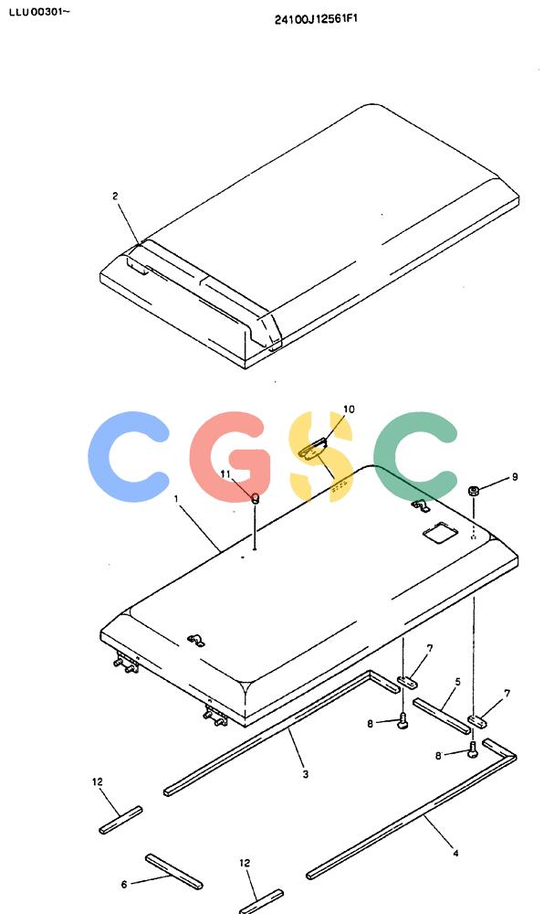 神钢零件查询(MD240C) - EXCAVATOR BTW LLU0301 - LLU0600 (1/80-12/06) (02-007) - COVER ASSY - 24100J12561F1 Kobelco