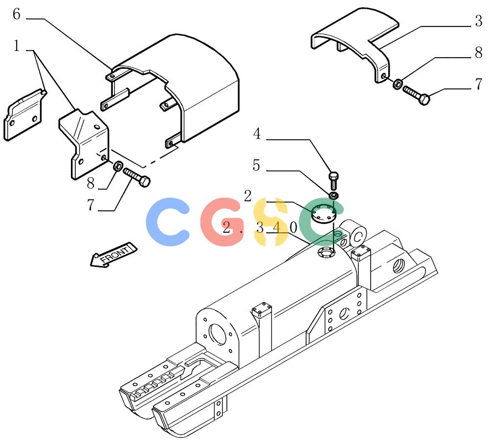 纽荷兰零件查询(DC180.B) - CRAWLER DOZER TIER 2 (3/03-) (2.348[01]) - TRACK GUARDS New Holland Constructuion