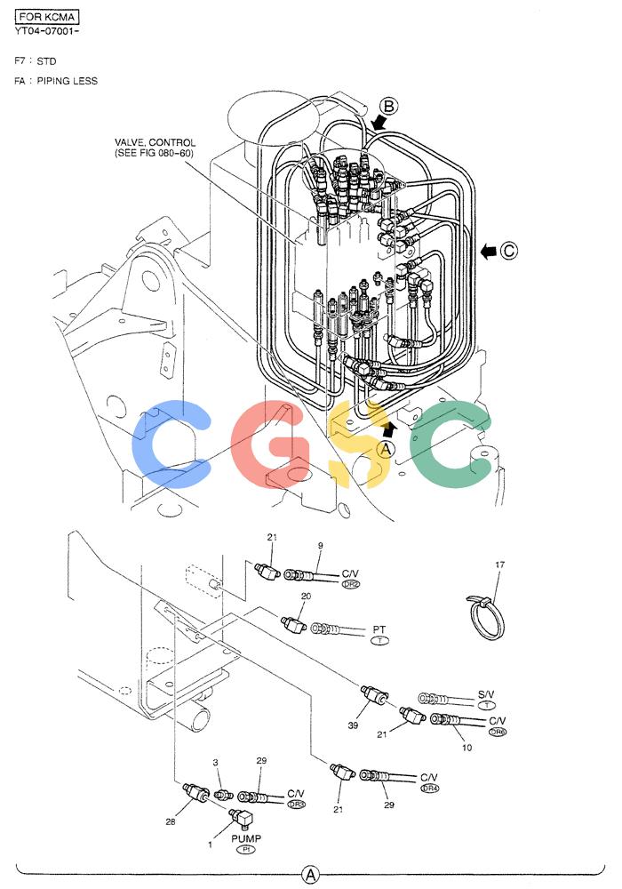 纽荷兰零件查询(BREAKER) - NIBBLER/BREAKER ATTACHMENT - E70SR ASN YT04-07001 (01-029[01]) - CONTROL LINES, MAIN (NIBBLER & BREAKER) New Holland Constructuion