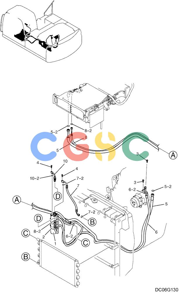 纽荷兰零件查询(E215B) - CRAWLER EXCAVATOR - TIER 3 (NA) - ASN N7DA21001 (1/07-) (1.074[00]) - DRYER ASSEMBLY, AIR (YN96V00026F1) New Holland Constructuion