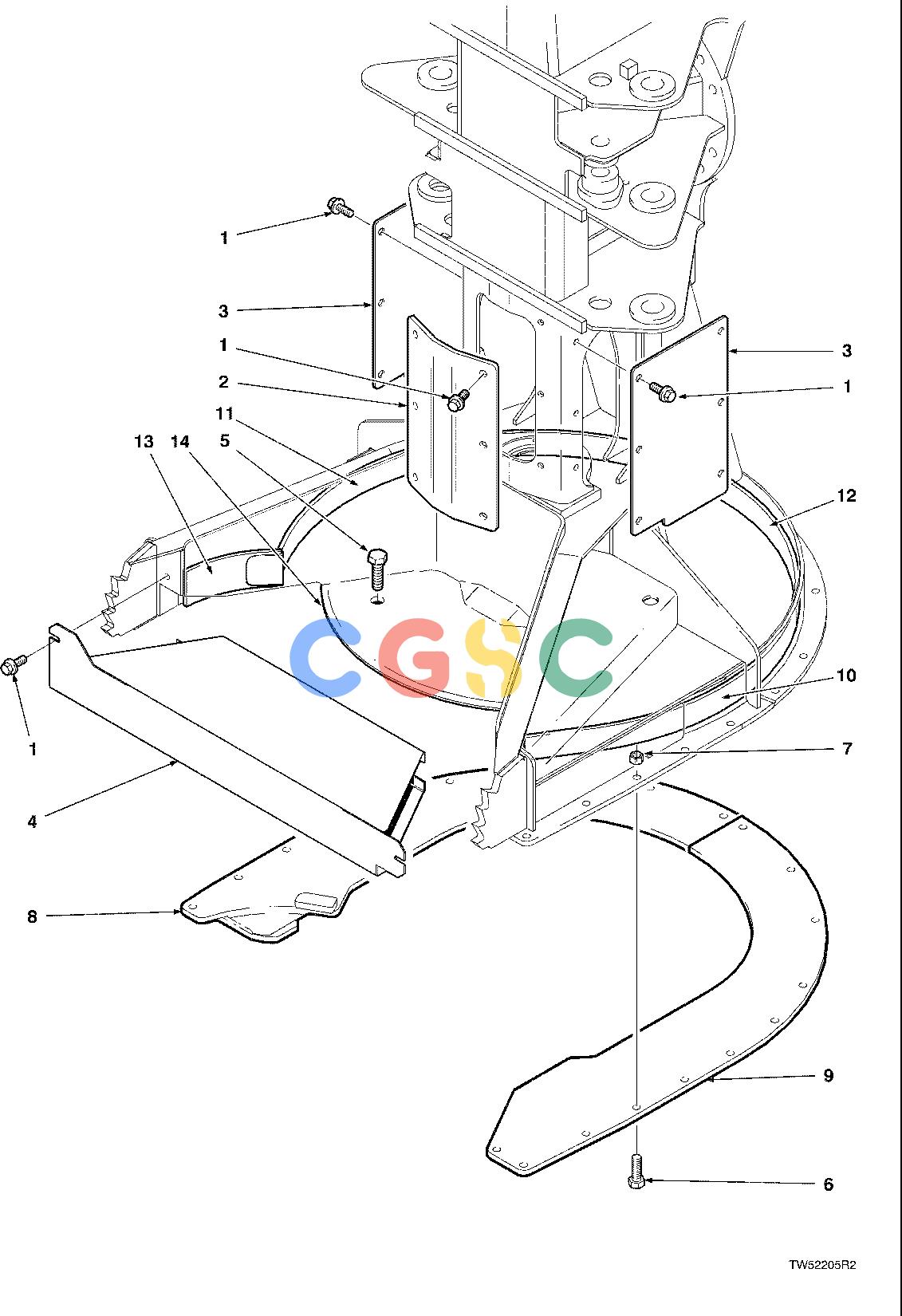 约翰迪尔零件查询S576 - ATTACHMENTS FELLING HEAD COVERS/GUARD ( 10BC1594 - ) 4534-089/10 [4534-089/10]EPC John Deere online