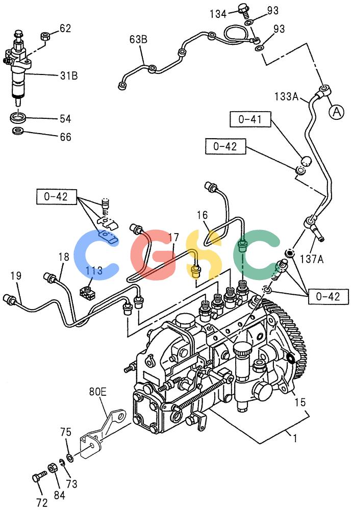 纽荷兰零件查询(E200SRLC) - CRAWLER EXCAVATOR BTW LA04-01506 - LA04-01625 (08-019[01]) - FUEL INJECTION SYSTEM New Holland Constructuion