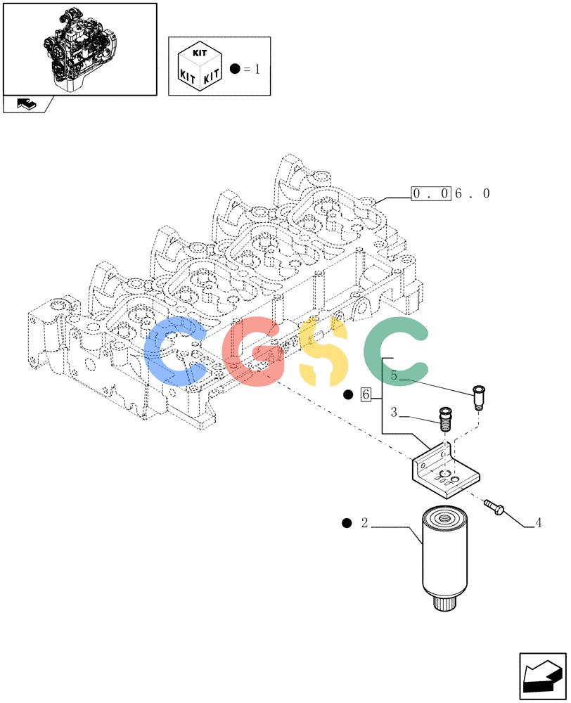 神钢零件查询(F4GE9484A J601) - ENGINE - 504103783 - 920019898 (1/13-) (0.20.0) - FUEL FILTER (504054973) Kobelco
