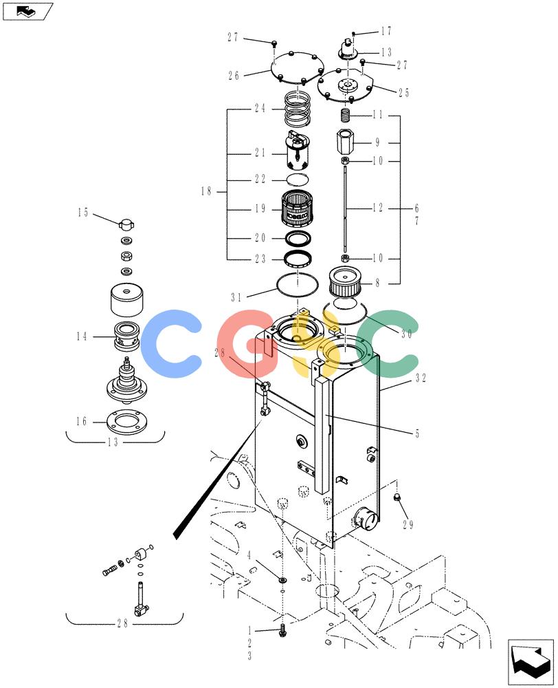 神钢零件查询(ED150-2) - BLADE RUNNER EXCAVATOR/DOZER ASN LH01-01001 (1/09-12/12) (01-014[00]) - HYDRAULIC TANK ASSEMBLY Kobelco