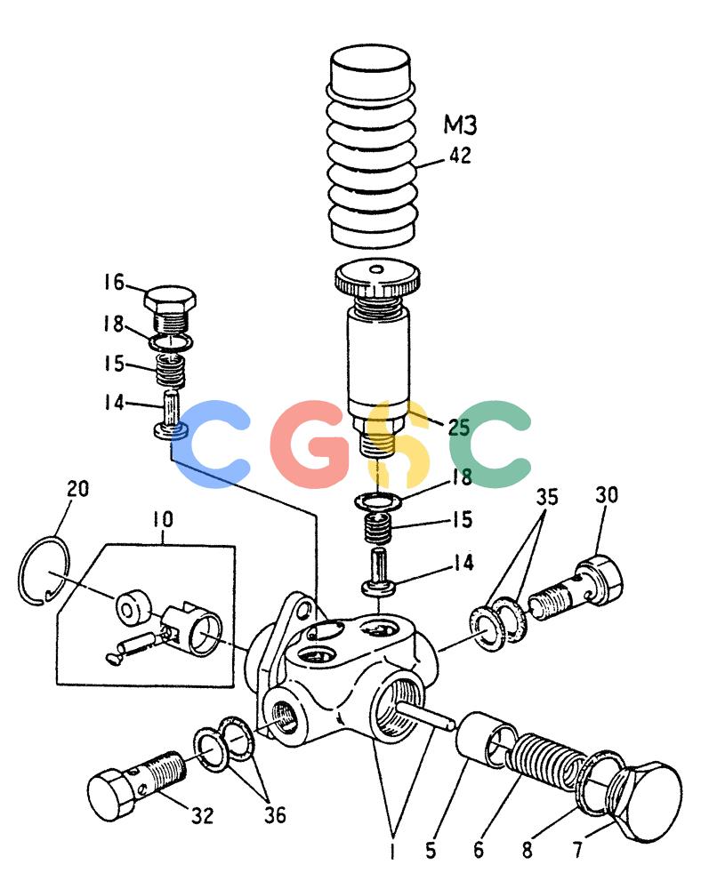 神钢零件查询(6D22-TC) - MITSUBISHI DIESEL ENGINE - K909A, K912A, K916, & K935 (1/76-12/06) (03-007) - FUEL FEED PUMP (INNER PARTS) Kobelco