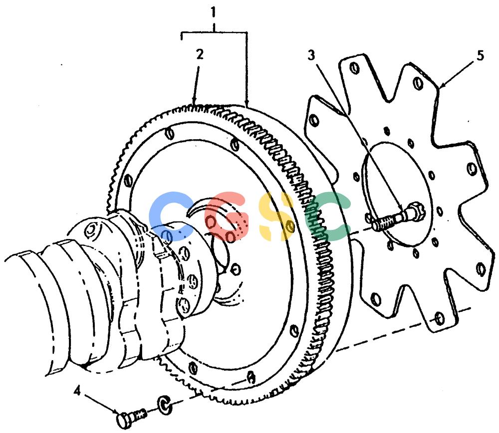 纽荷兰零件查询(65B) - MOTORGRADERS (A1.03[003]) - FLYWHEEL New Holland Constructuion