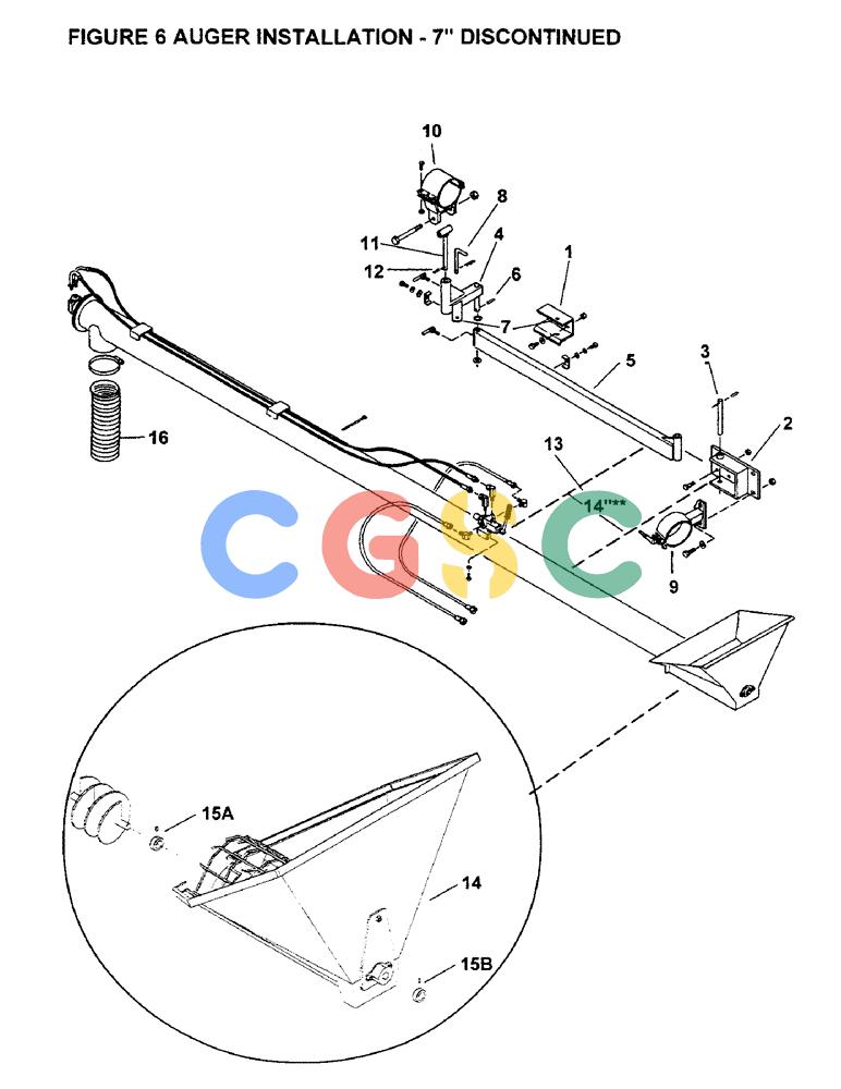 凯斯零件查询(1100) - CONCORD AIR SYSTEM (10/97-12/00) (A12) - AUGER INSTALLATION 7" DISCONTINUED Case Agriculture