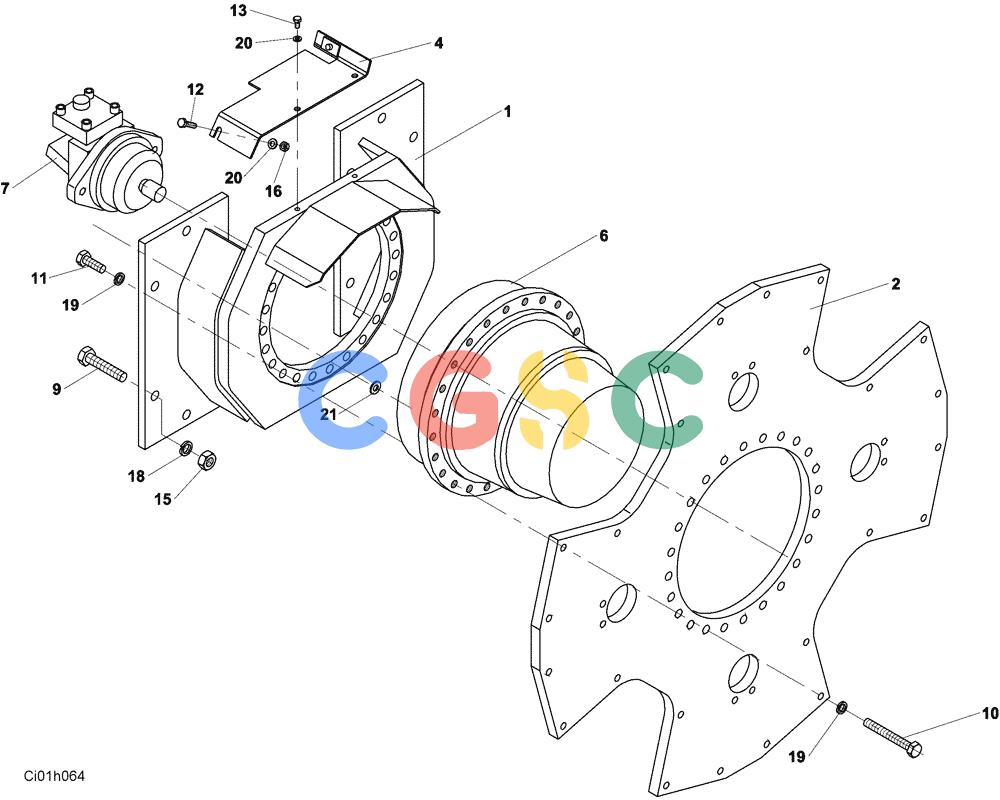 纽荷兰零件查询(CV2500) - VIBRATORY ROLLER (07-001-00[01]) - TRANSMISSION - DRUM New Holland Constructuion