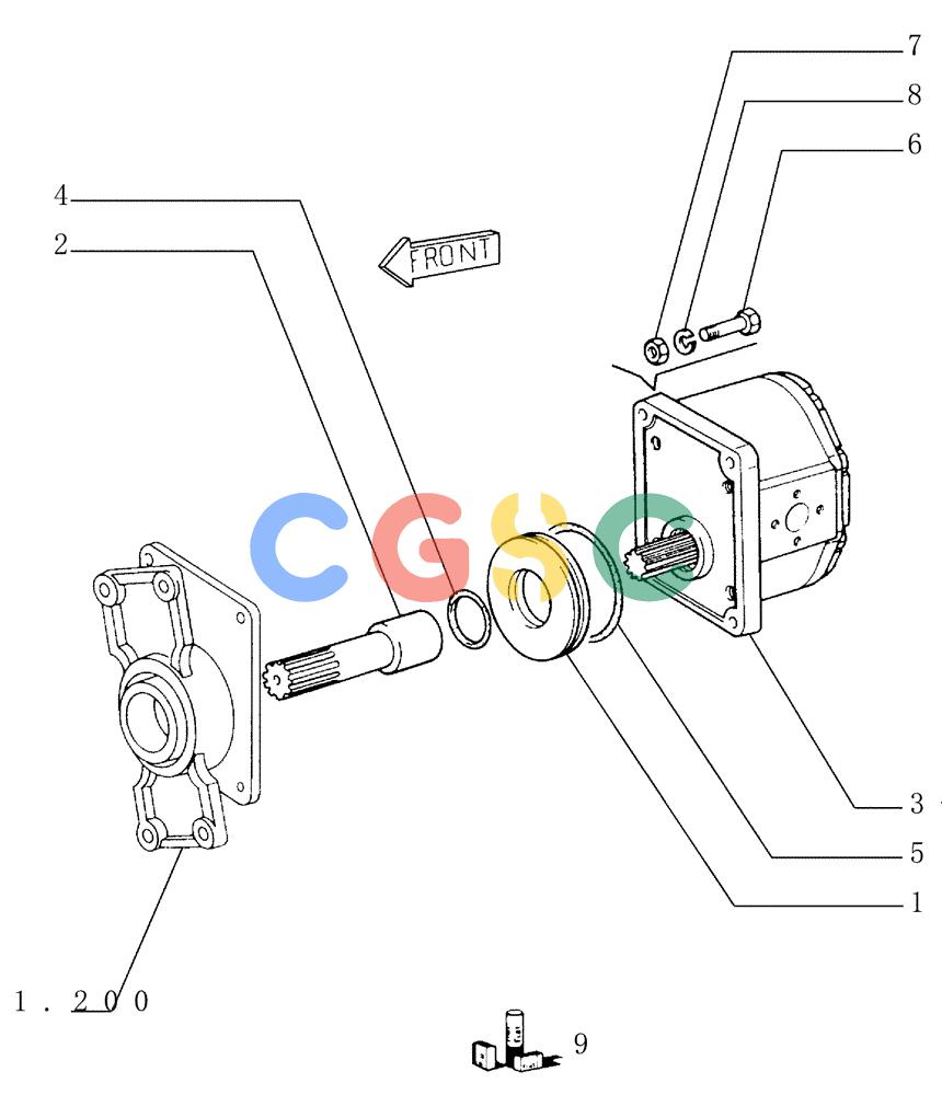 纽荷兰零件查询(FD145) - CRAWLER DOZER (N.A. VERSION) (10/98-) (3.435[01]) - EQUIPMENT PUMP New Holland Constructuion