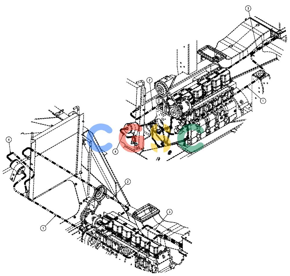 凯斯零件查询(FLX3510) - FLOATER (8/04-8/06) (02-024) - HVAC HOSE GROUP Case Agriculture