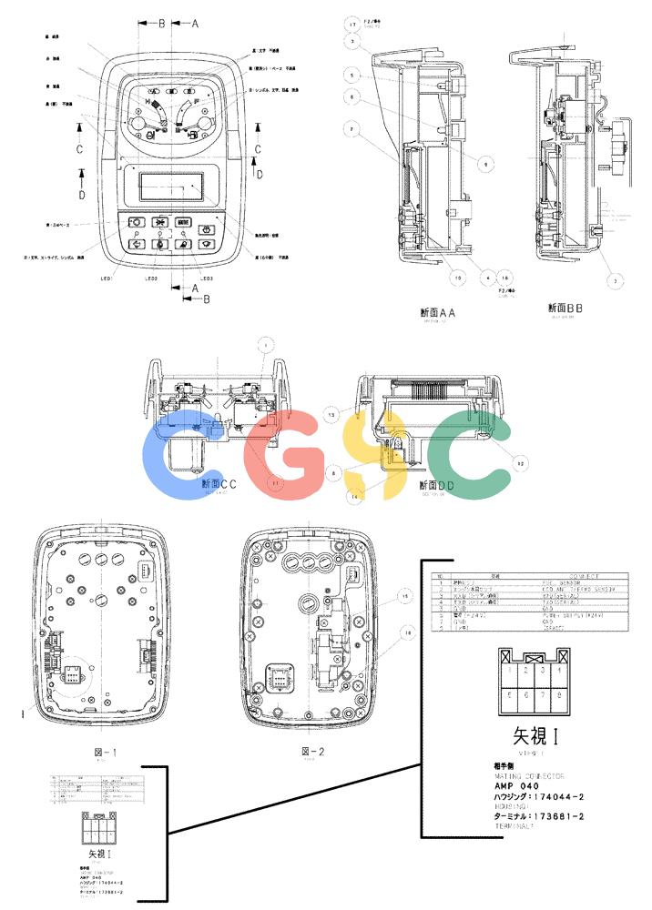 神钢零件查询(SK160LC-6E) - DYNAMIC ACERA EXCAVATOR 08/2004 ASN YM03U0523 (8/04-12/07) (01-071) - GUAGE CLUSTER YN59S00014F1 Kobelco