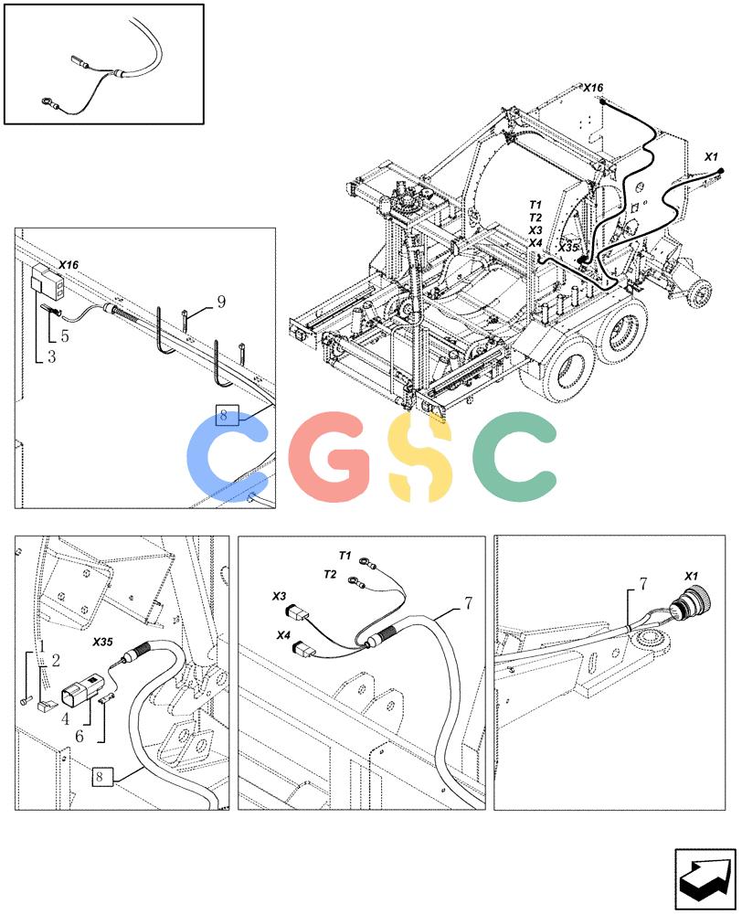 凯斯零件查询(RBX341) - SILAGE PACK ROUND BALER (3/03-12/05) (06.23[01]) - MAIN CONNECTION Case Agriculture