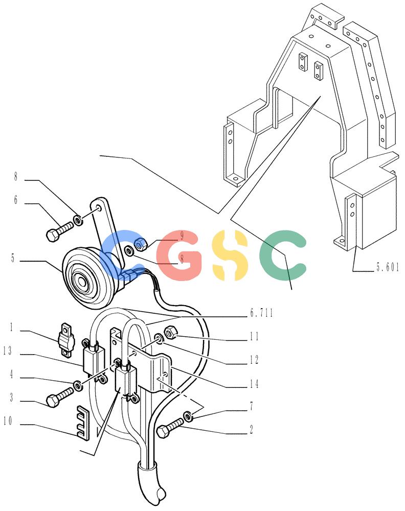 纽荷兰零件查询(DC150LT) - CRAWLER DOZER (6/00-) (6.712[02]) - ELECTRIC COMPONENTS New Holland Constructuion