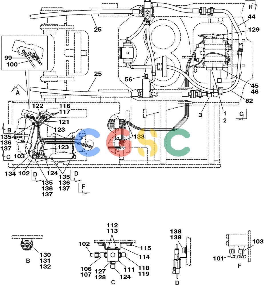 纽荷兰零件查询(E805) - CRAWLER EXCAVATOR (1/05-) (08-061-05[01]) - HYDRAULICS MULTIFUNCTION AUXILIARY New Holland Constructuion