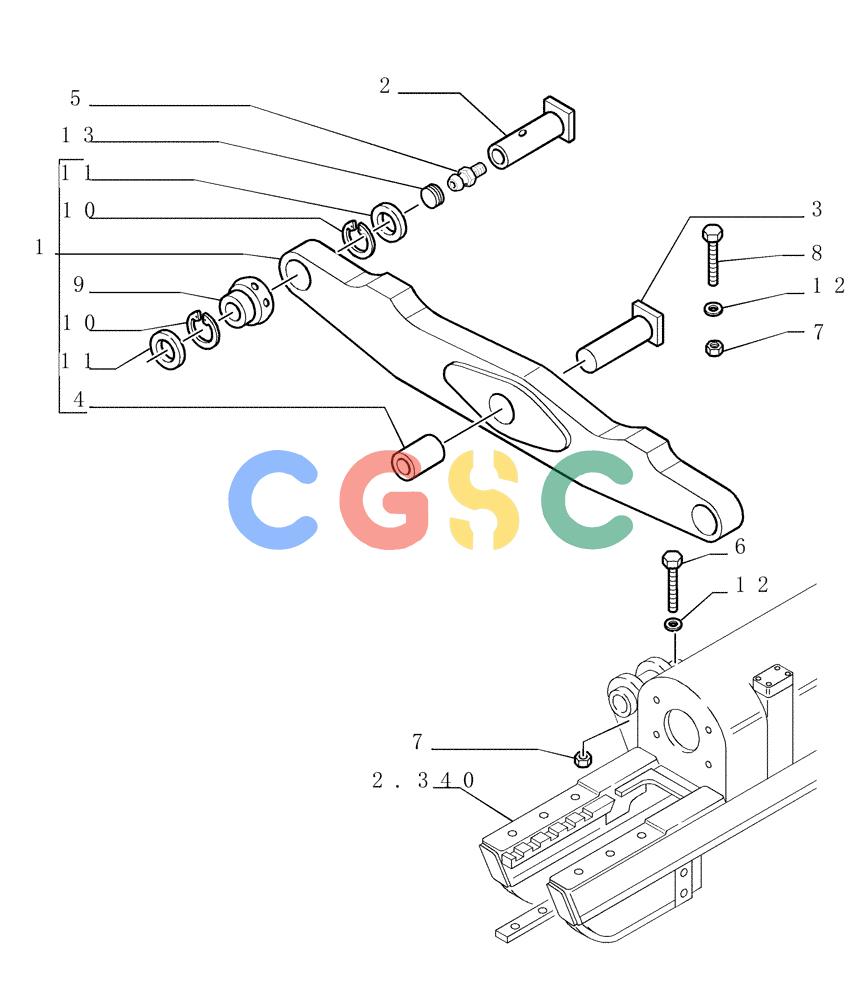 纽荷兰零件查询(DC180PS) - CRAWLER DOZER (11/00-) (2.357[01]) - SUSPENSION New Holland Constructuion