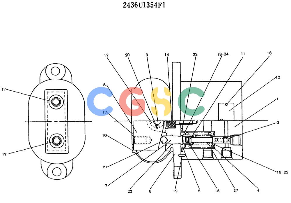 神钢零件查询(MD450BLC) - EXCAVATOR BTW TS0201 - TS0394 (1/80-12/06) (11-020) - VALVE ASSY, PILOT Kobelco