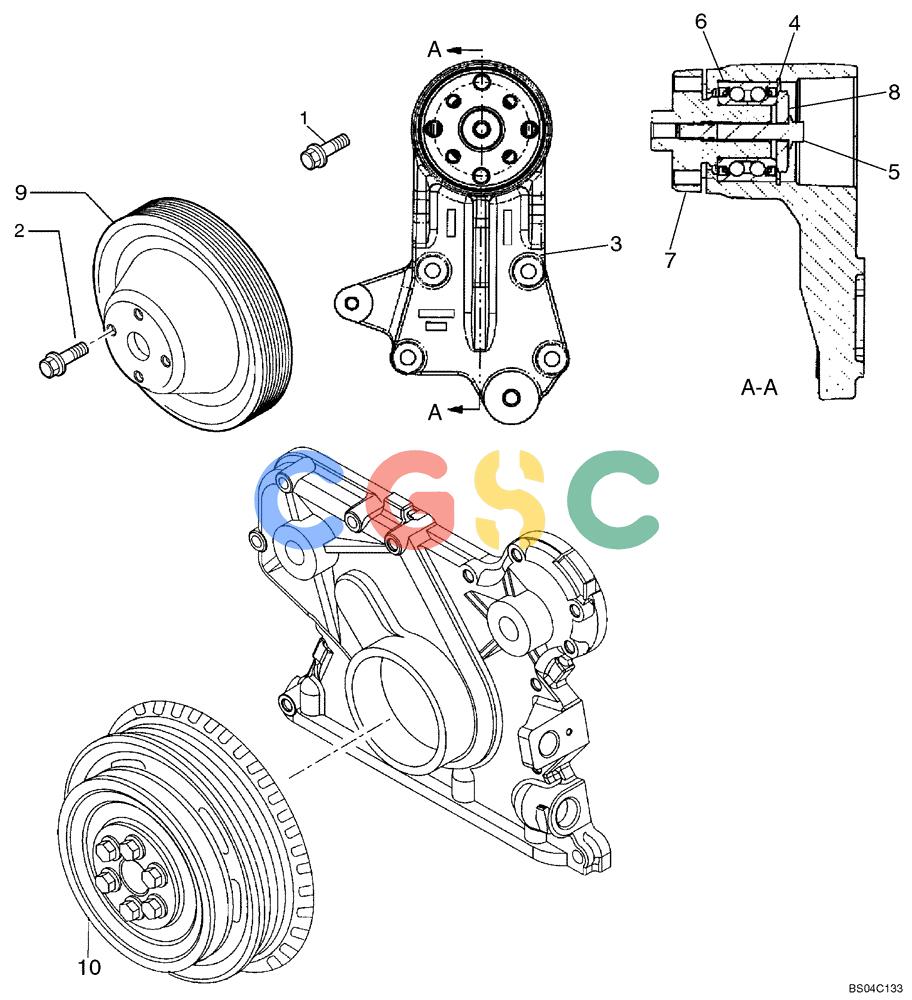 纽荷兰零件查询(D150B) - CRAWLER DOZER TIER 3 (HYDRO) (10/07-) (02-38) - FAN DRIVE New Holland Constructuion