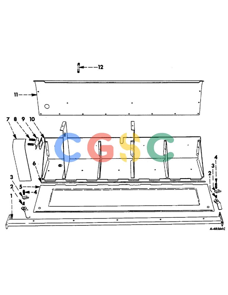 凯斯零件查询(46) - MCCORMICK-INTERNATIONAL PICK UP RECTANGULAR BALER (1/57-12/63) (62) - TWINE CHEST, FOR NO. 46-T BALER Case Agriculture