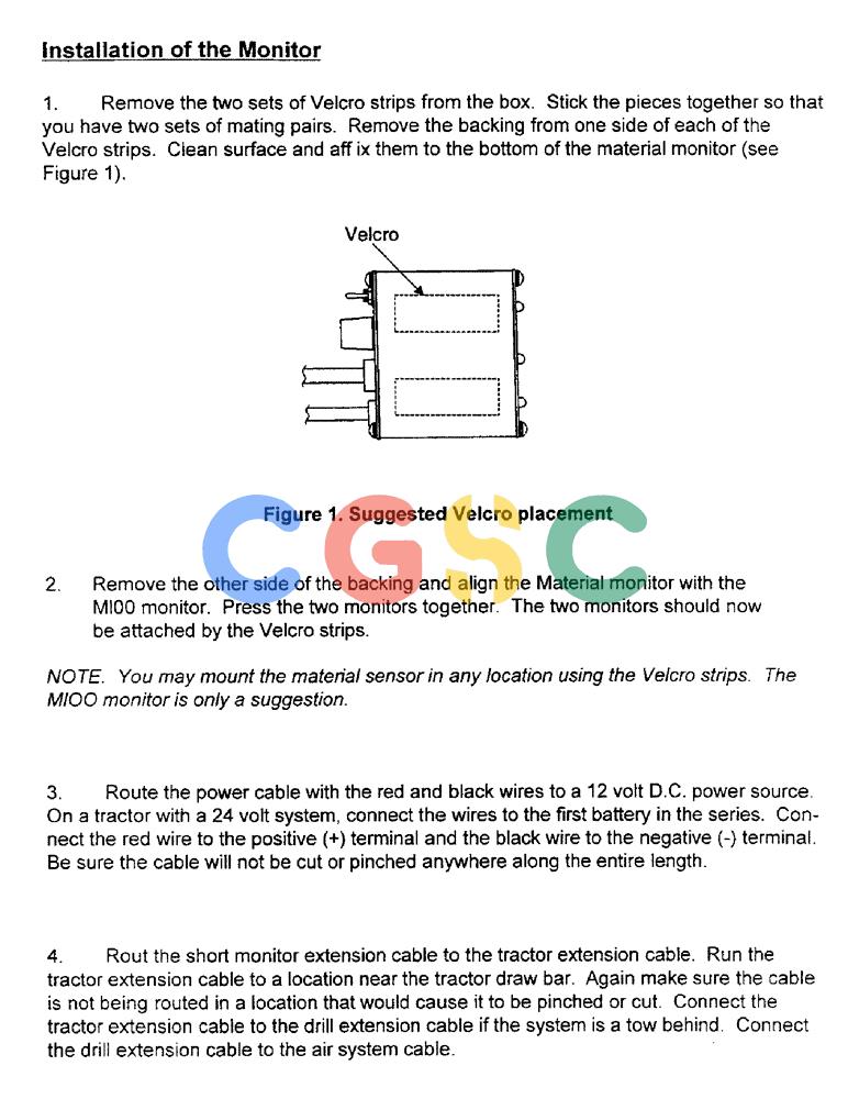 凯斯零件查询(2400) - CONCORD AIR SYSTEM (1/96-12/99) (C16) - INSTALLATION OF THE MONITOR Case Agriculture