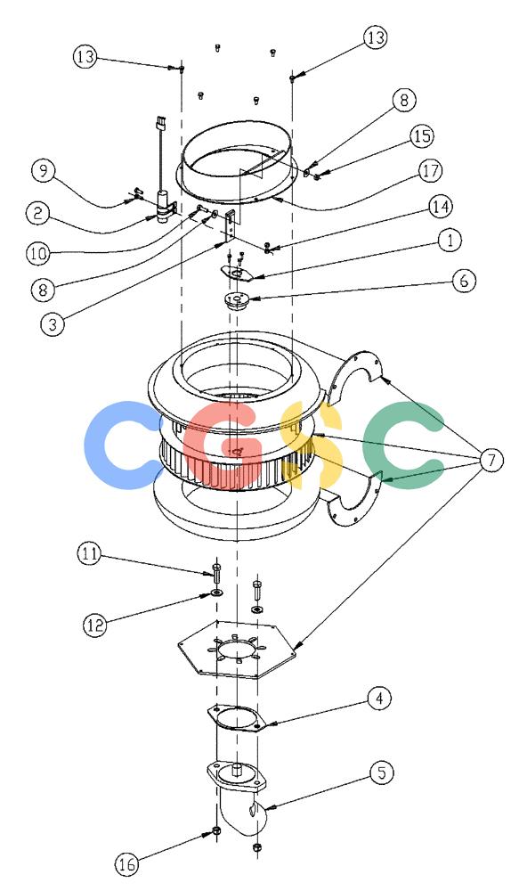 凯斯零件查询(437) - FLEX-AIR APPLICATOR (5/98-2/99) (01-014) - FAN GROUP, 6 INCH CCW Case Agriculture