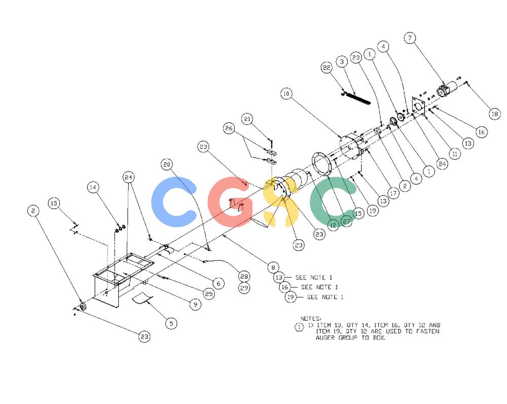 凯斯零件查询(438) - FLEX-AIR APPLICATOR - 1999 (2/99-3/03) (01-001) - 8" AUGER GROUP Case Agriculture