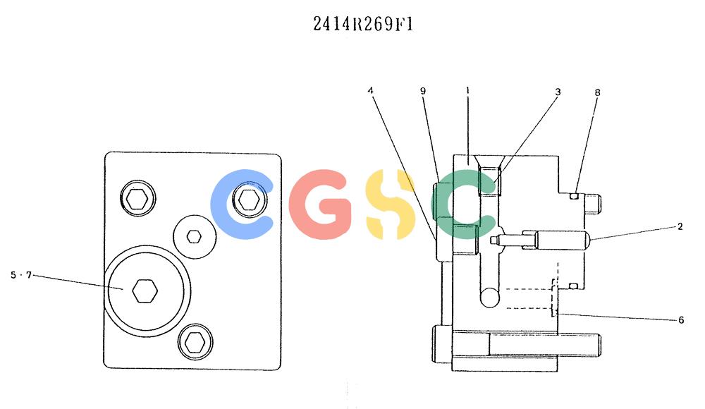 神钢零件查询(K903) - MARK II EXCAVATOR BTW LE6601 - LE7871 (1/88-12/03) (11-004) - COVER ASSY (P/N 2414R269F1) Kobelco