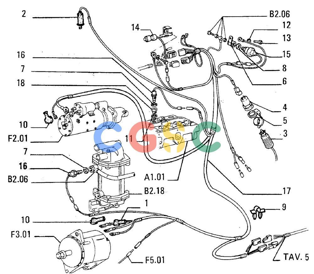 纽荷兰零件查询(FL5B) - CRAWLER LOADER (F4.01[003]) - LIGHTING SYSTEM New Holland Constructuion