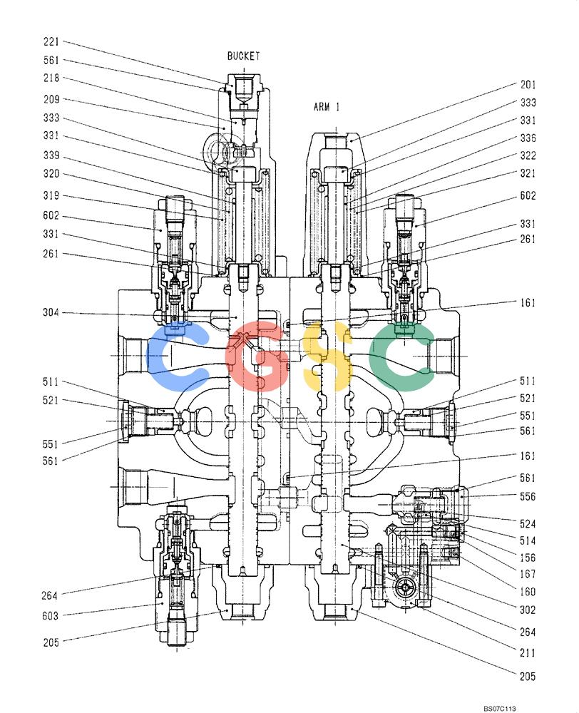 神钢零件查询(SK170-8) - ACERA MARK III EXCAVATOR - TIER 3 (NA) ASN YM04-U1601 - (5/07-12/12) (08-01-05[05]) - VALVE ASSY, CONTROL (YM30V00011F1) PAGE 5 OF 9 Kobelco