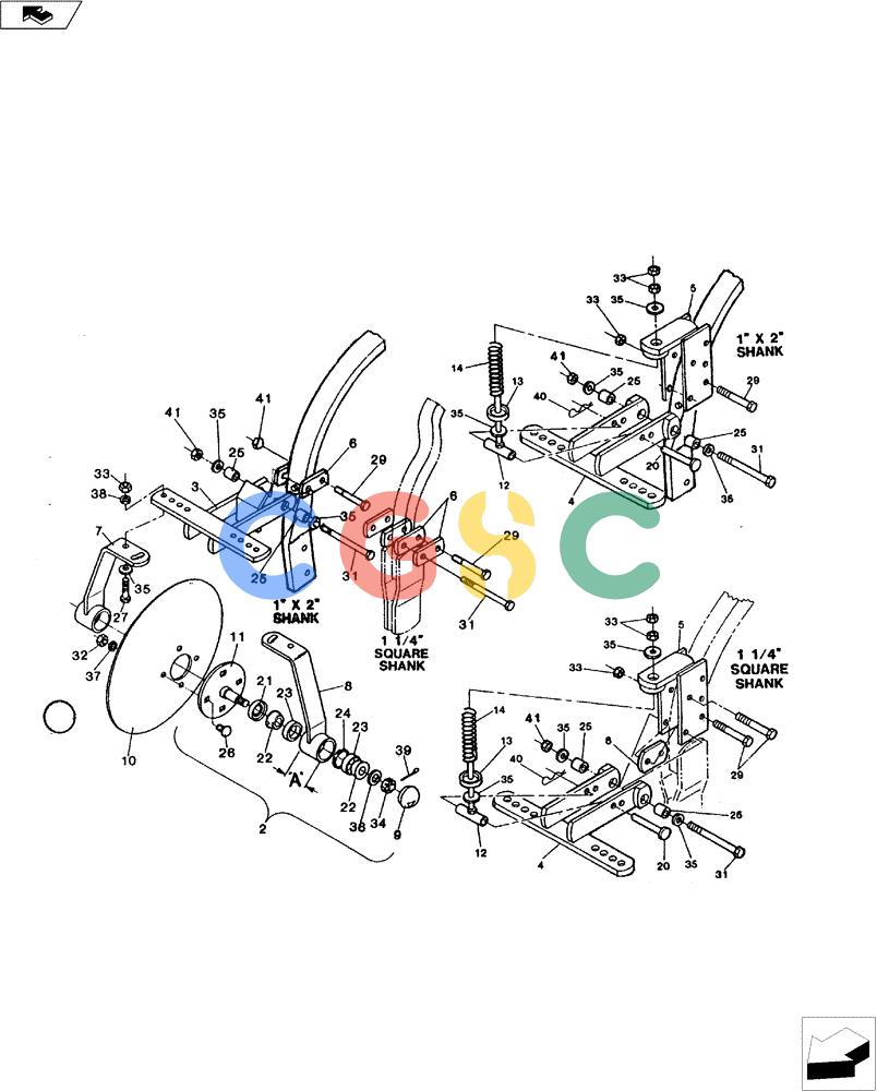 凯斯零件查询(4100 II) - DMI APPLICATOR - 1990 (1/90-12/95) (75.200.06) - DISC SEALER ASSEMBLIES Case Agriculture