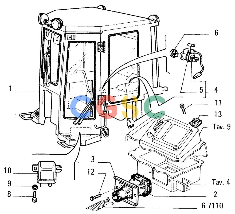 纽荷兰零件查询(FD14E) - CRAWLER DOZER (95.6520[001]) - ROPS CAB New Holland Constructuion