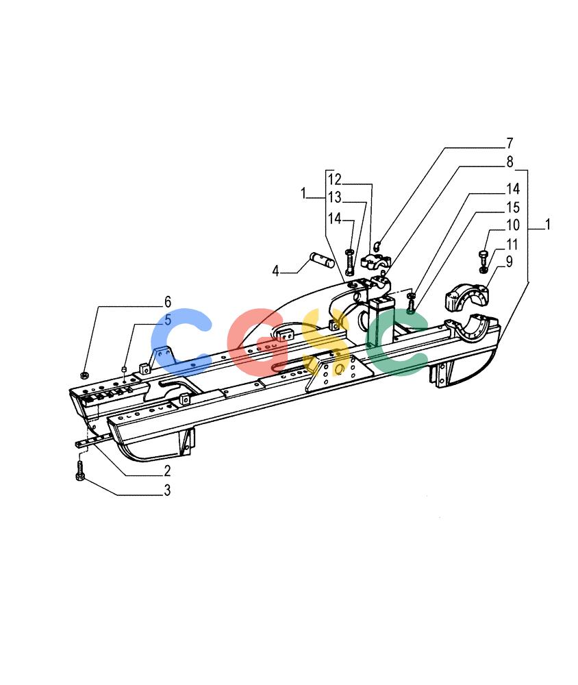 纽荷兰零件查询(FD255) - CRAWLER DOZER (N.A. VERSION) (7/95-) (2.340[01]) - TRACK FRAME New Holland Constructuion