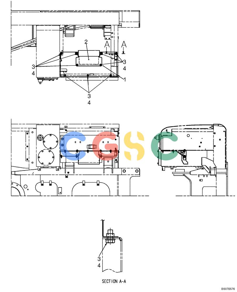 神钢零件查询(SK170-8) - ACERA MARK III EXCAVATOR - TIER 3 (NA) ASN YM04-U1601 - (5/07-12/12) (02-54-01[00]) - GUARD INSTALLATION, (PLATES) (YB21C00018F1) Kobelco