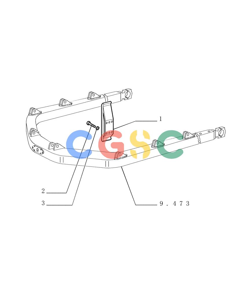 纽荷兰零件查询(DC180PS) - CRAWLER DOZER (11/00-) (9.474[01]) - C-FRAME GUIDES - FRONT IMPLEMENT - VERSION (01-02) - OPTIONAL CODE 79104067 New Holland Constructuion