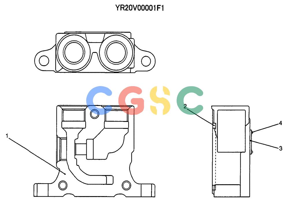 纽荷兰零件查询(E70SR) - MIDI CRAWLER EXCAVATOR ASN YT04-07175 (07-013) - SECTION ASSY, INLET New Holland Constructuion