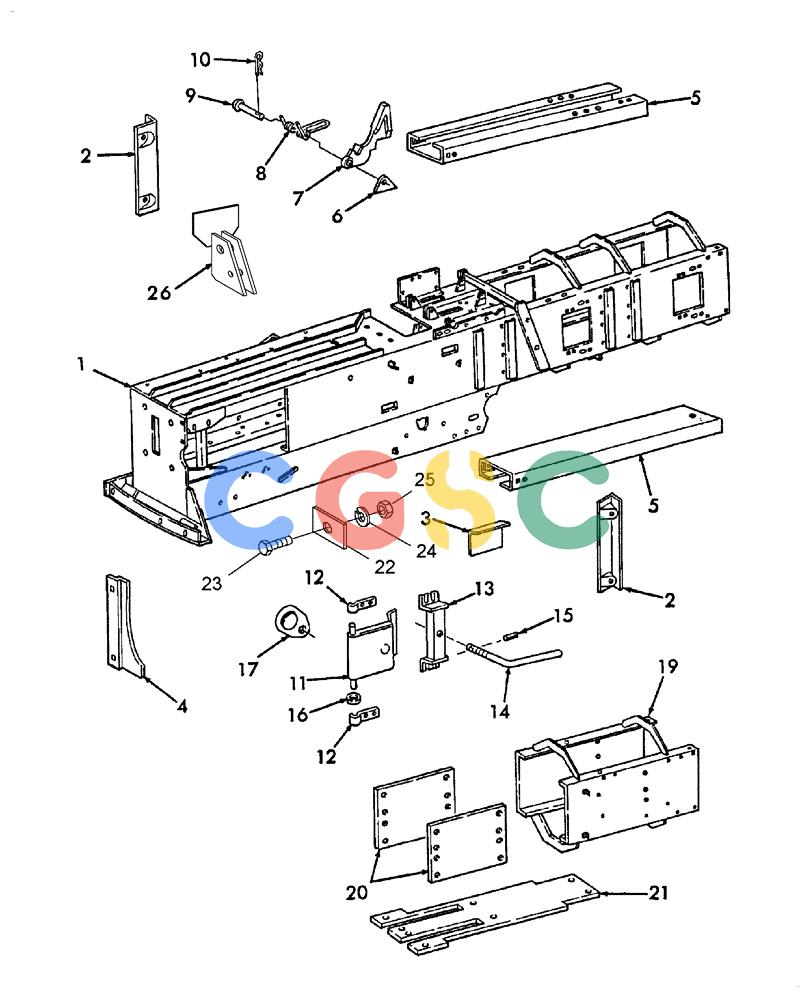 凯斯零件查询(SBX550) - CASE IH SQUARE BALER (11/01-8/08) (005) - MAIN FRAME Case Agriculture