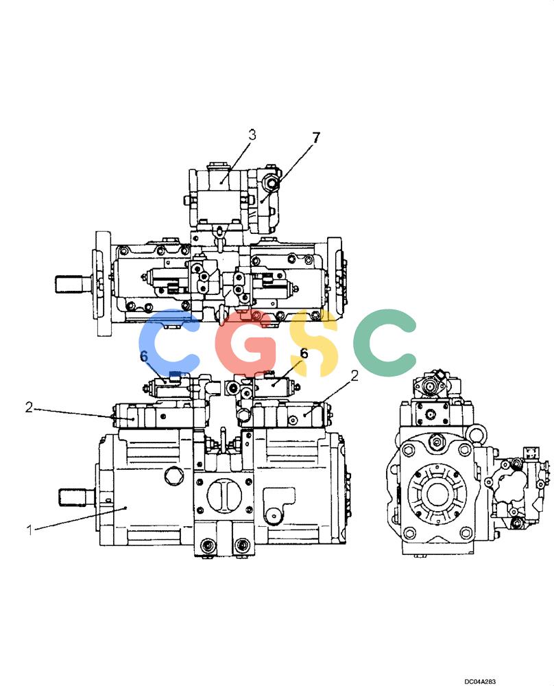 纽荷兰零件查询(EH160) - CRAWLER EXCAVATOR (9/03-) (08 -55[00]) - PUMP - GEAR, PTO New Holland Constructuion