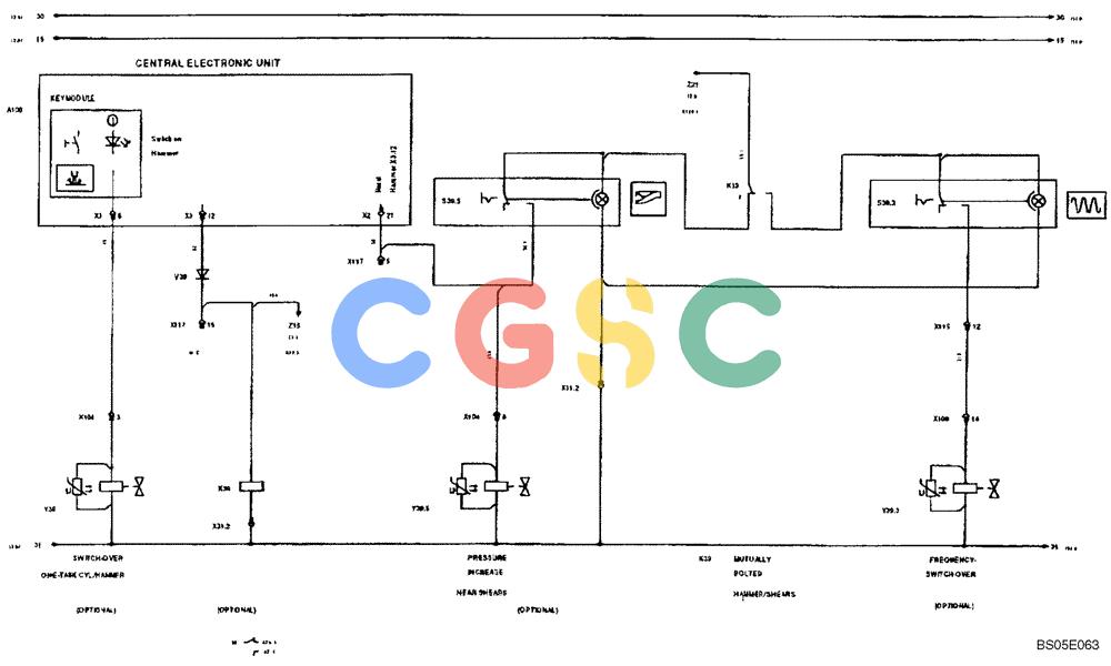 纽荷兰零件查询(EC270) - CRAWLER EXCAVATOR (7/00-) (31.050[013]) - ELECTRICAL COMPON. I.CIRCUIT DIAGRAM (S/N 727002-UP) New Holland Constructuion