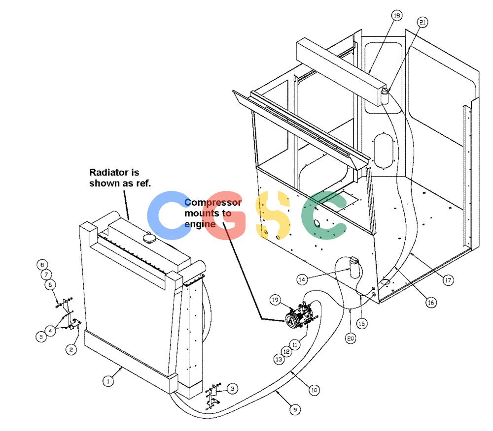 凯斯零件查询(4375) - TITAN FLOATER (5/98-8/99) (01-005) - AIR CONDITIONER GROUP Case Agriculture