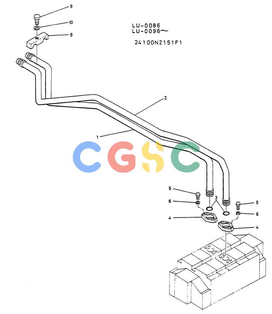 神钢零件查询(K935) - EXCAVATOR SUPPLEMENT ASN LU00154 (1/76-12/03) (04-007) - HYD LINES, LOADING Kobelco
