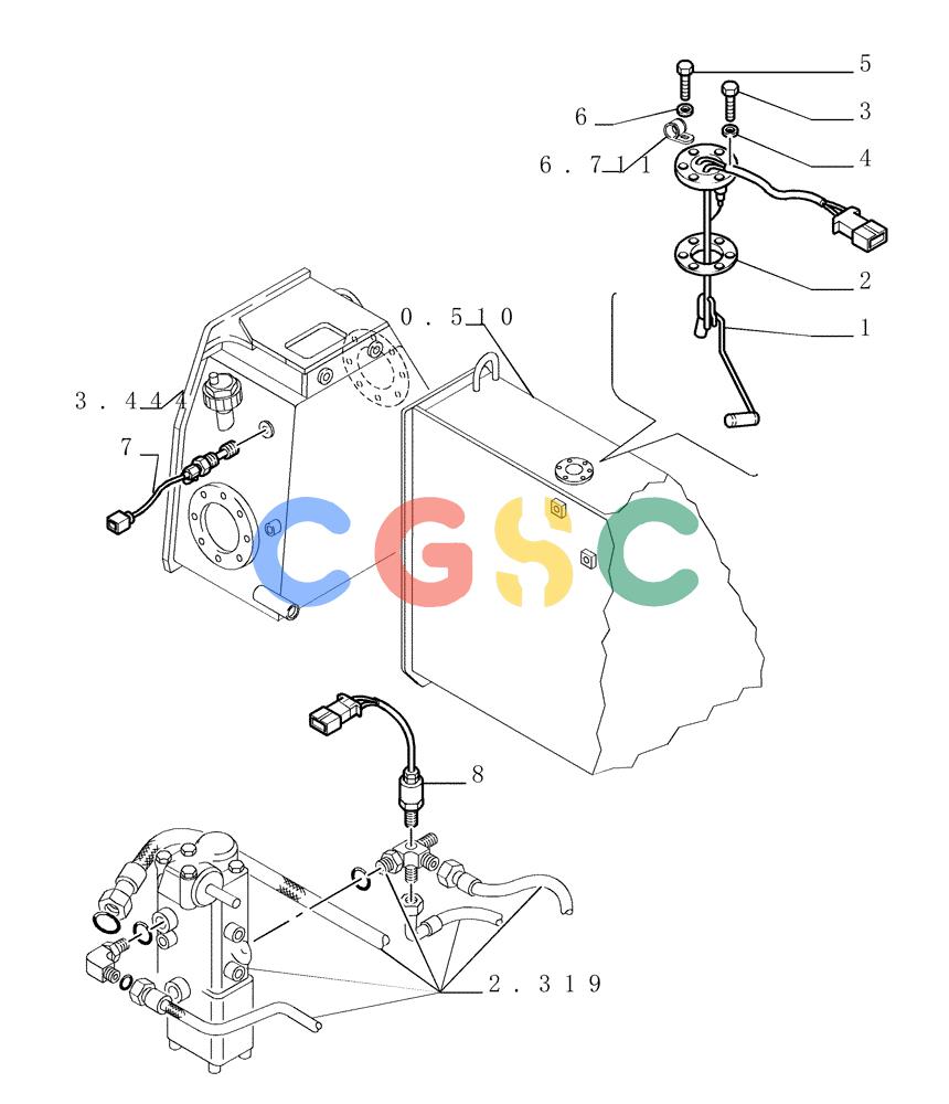 纽荷兰零件查询(DC180PS) - CRAWLER DOZER (11/00-) (6.712[04]) - ELECTRIC COMPONENTS New Holland Constructuion